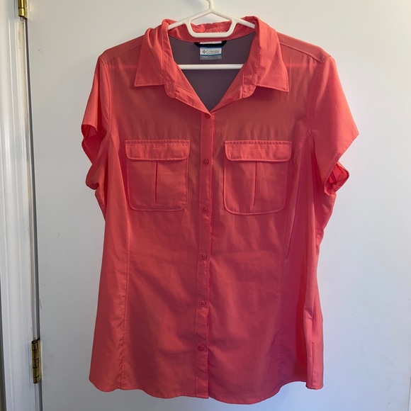 Columbia Omni-Shade Pink Shirt Large -SOLD - Picture 2 of 13